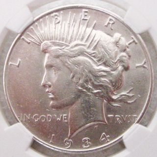 1934 - D Peace Dollar - Almost Uncirculated - Peace Dollar photo