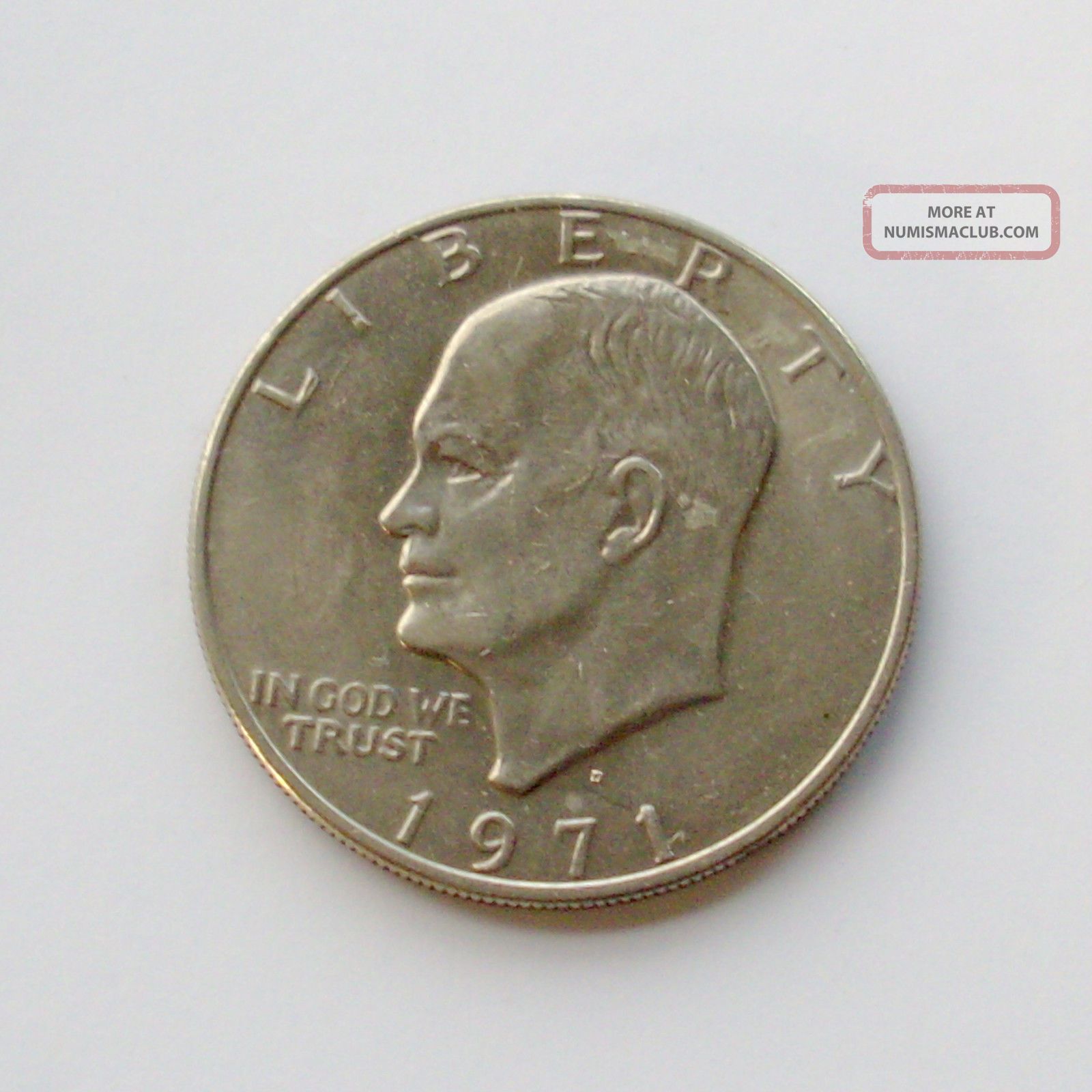 Usa 1971 Eisenhower 1 Dollar Coin 1st Year Edition Denver Mintmark 
