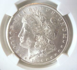 1884 - Cc Morgan Silver Dollar Coin Carson City Ms62 photo