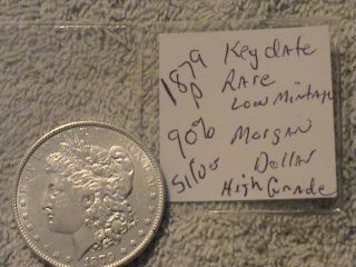 1879 P 90% Silver Rare Morgan Dollar Key Date Low Mintage photo