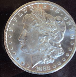 1883 - Cc Carson City $1 Gsa Morgan Silver Dollar Uncirculated Gsa Holder & photo