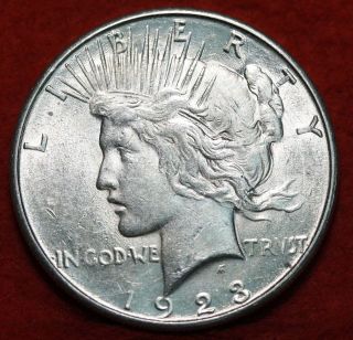 Uncirculated 1923 - S Silver Peace Dollar photo