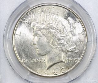 1923 S Peace Silver Dollar Ms 64 Pcgs (6393) photo