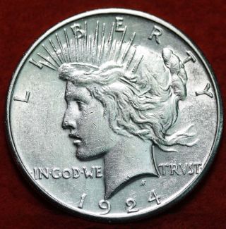 Uncirculated 1924 - S Silver Peace Dollar photo