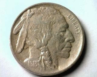 1913 Type 1 Buffalo Nickel Extra Fine+ Xf+ Extremely Fine+ Ef Coin photo