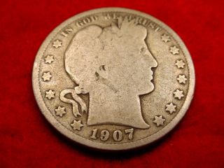 1907 Barber Half Dollar Great Coin 10 photo