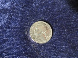 1984 - P Jefferson Nickel Vintage Monticello 5 Cents Coin - Flip photo