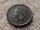 1907 Black Indian Head Penny Error Missing Clad Layer. . . Small Cents photo 1