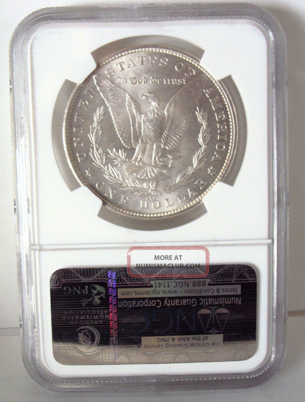 1882 - Cc Morgan Silver Dollar Coin Carson City Ms62