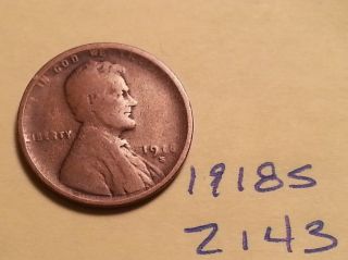 1918 S Cent Fine Detail Great Coin (2143) Wheat Back Penny Check Out Store photo