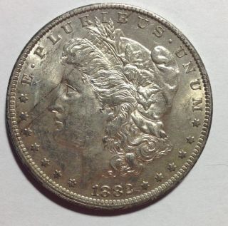 1882 - O $1 Morgan Silver Dollar Xf photo