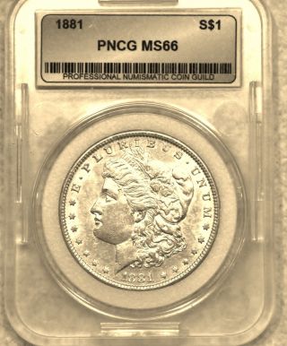 1881 Morgan Silver Dollar,  Bu,  Highly Rated,  Stunning photo