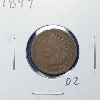 1897 Indian Head Cent - Great Collectible photo