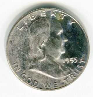 1955 50c Franklin Half Dollar Choice Proof photo