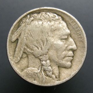 1913 Buffalo Nickel 5c Us Coin Vf Type 1 photo