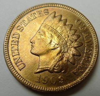 1909 - S San Francisco Indian Head Cent - Uncirculated Details photo