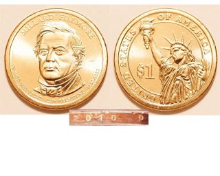 2010 - P $1 Millard Fillmore Presidential Dollar Us Coin photo