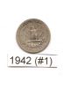 1942 (& More Years) Washington Quarter (s) - Circulated - Silver (1) Dimes photo 1