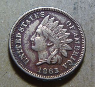 1863 Indian Head Small Cent With Full Liberty (08) photo