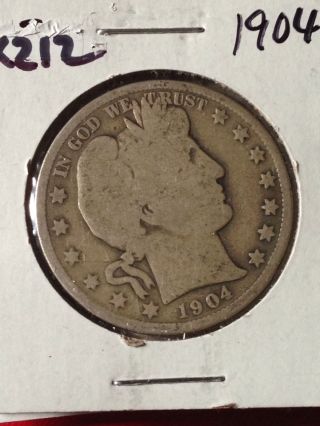 X212 :: 1904 - O Silver Barber Half Dollar Coin ::fairhouse: Hq photo