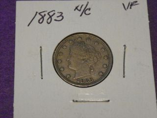 1883 Nc Liberty Head Nickel,  Type 1,  No Cents,  Better Date photo