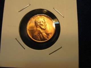 1952 - D Lincoln Wheat Cent Gem Bu ++ Red Ms Us Coin photo