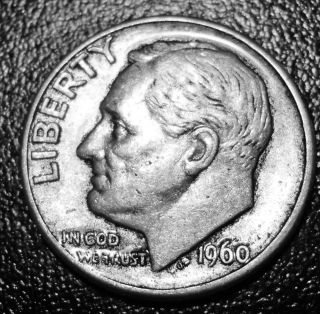 1960 - D Roosevelt Dime - 90% Silver - Business Circulated - Denver photo