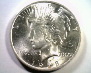 1923 Peace Silver Dollar Choice Uncirculated /gem Ch.  Unc/gem Coin photo