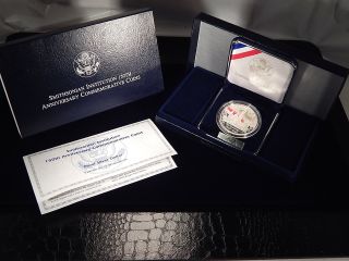 1996 Smithsonian Institution 150th Anniversary Commemorative Proof Silver Dollar photo