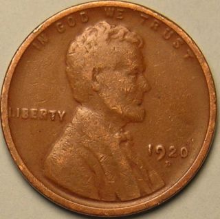 1920 D Lincoln Wheat Penny,  Ab - 60 photo