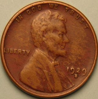 1929 S Lincoln Wheat Penny,  Ab - 770 photo