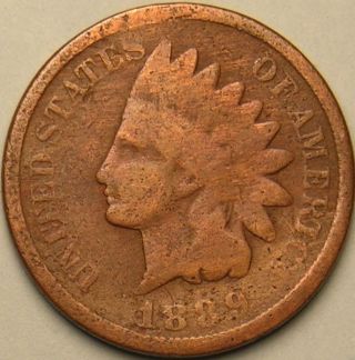 1889 Indian Head Penny,  Ac - 291 photo