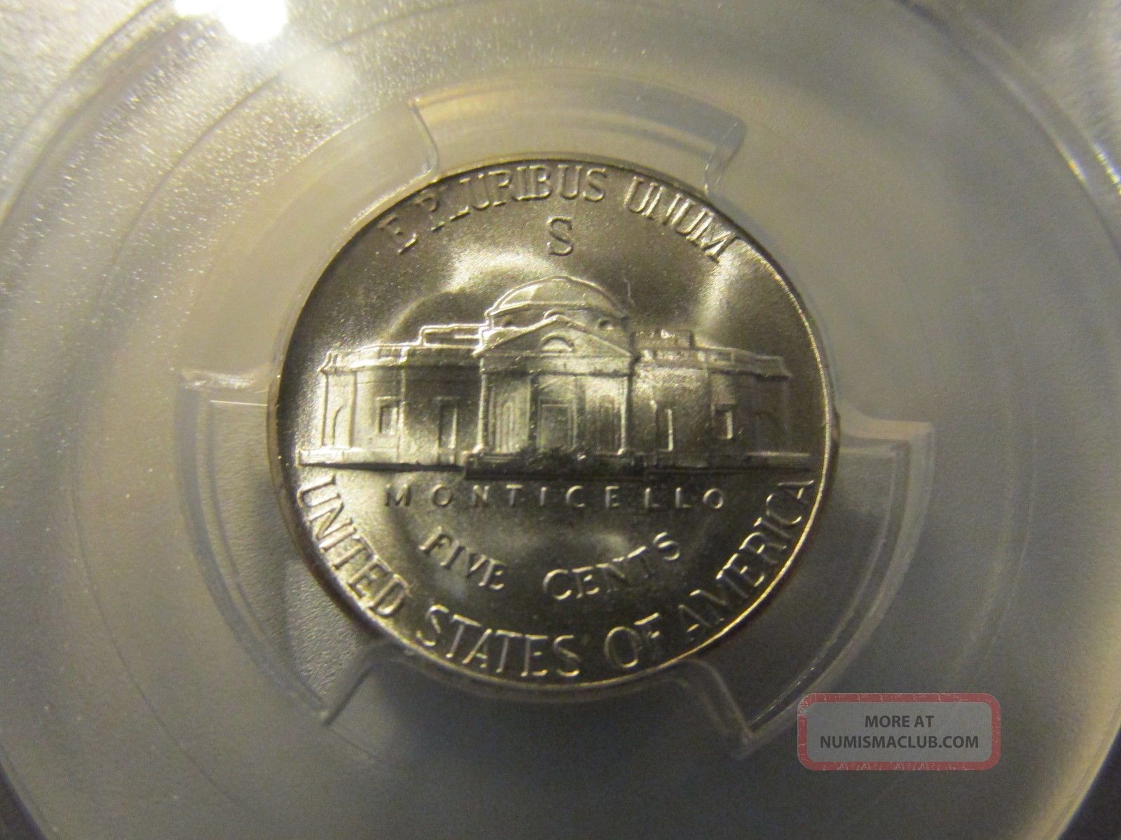 1945 S Jefferson Nickel Pcgs Ms66. 05626 Oz Pure Silver