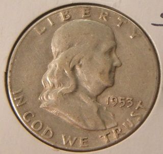 1953 - S Franklin Half Dollar Silver photo