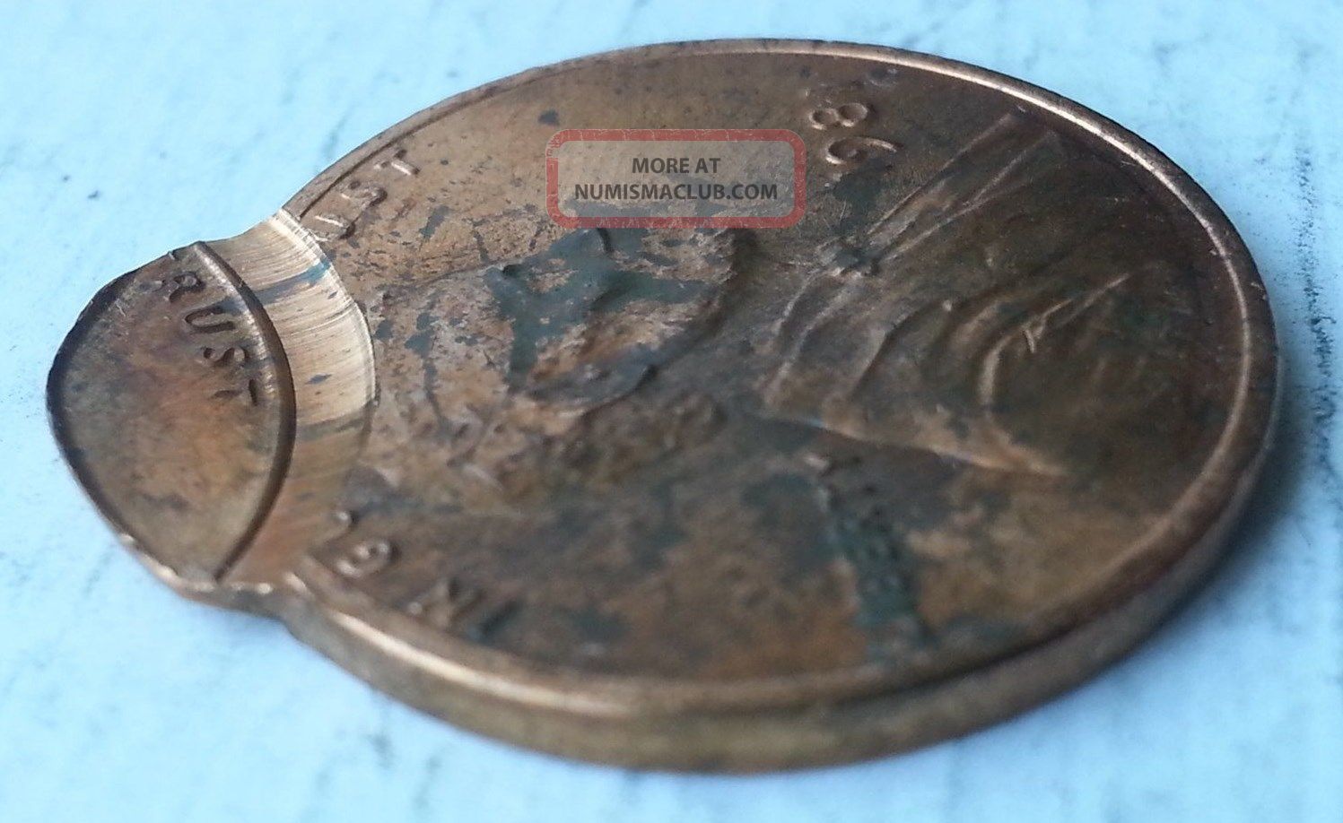 1981 Double Struck Lincoln Cent At 12:00 - Second Strike Off - Center ...
