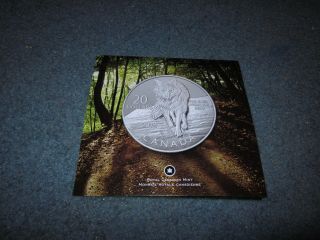 2013 Rcm $20 For $20 Fine Silver Coin - Wolf photo