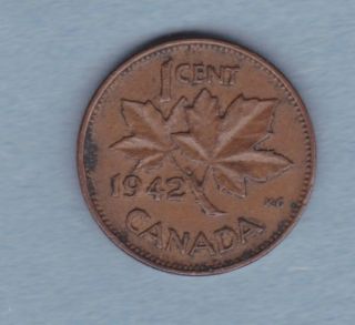 1942 Canada / One Cent George Vi Extra Fine photo