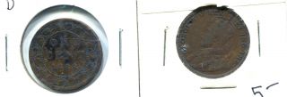 1888 And 1911 Cnadian Large Cents photo