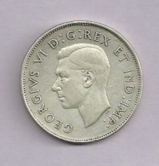 1942 Wd Canada 80% Silver 50 Cent photo