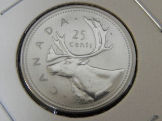 2002p Specimen Unc Canadian Canada Caribou Quarter Twenty Five 25 Cent photo