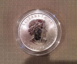 2012 Canadian 1oz.  9999 Silver Cougar Coin In Air - Tite - Error photo