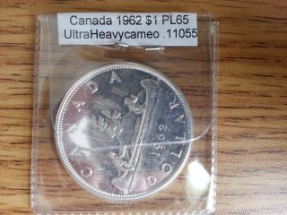 1962 Canada Silver Dollar - Grade.  See Pics. . . photo