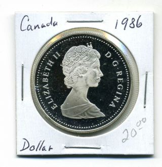 Canada Dollar 1986, .  500 Silver,  Proof photo