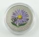 2012 Canada 25 Cents Coloured Coin - Aster With Bumble Bee - Box & Coins: Canada photo 2