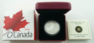 2013 Canada $10.  00 / Ten Dollars Fine Silver Coin - Niagara Falls & photo