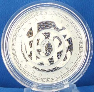 2013 Year Of The Snake $10 Fine Silver 1/2 Troy Oz.  Commemorative Specimen Coin photo