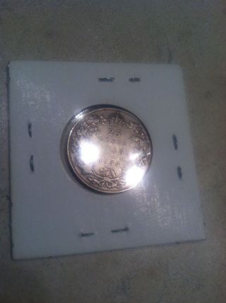 1936 Dot Rare Canada Twenty Five Cents Quarter Coin Freeship Us & Can Uc - 722 photo