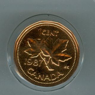1987 Canada Cent Top Grade Specimen Proof Sp. photo
