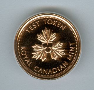 2004 Test Token Canada Cent Top Grade State Red. photo