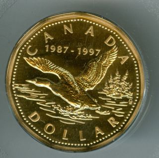 1997 Canada Flying Loon Dollar Specimen Proof Top Graded. photo